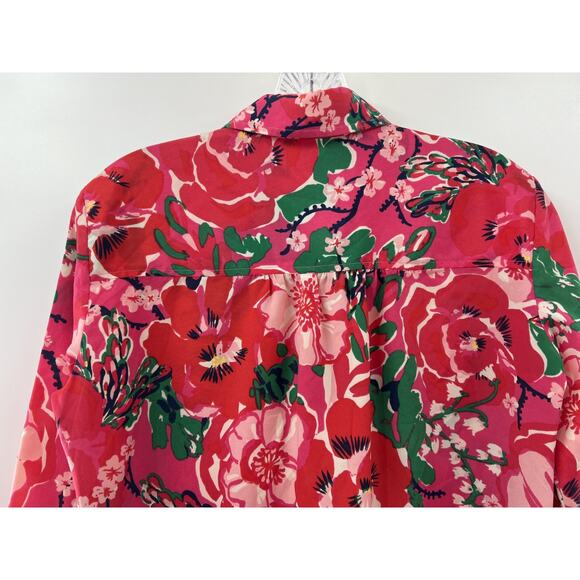 Lilly Pulitzer Womens “A Thing Called Love” Print Button Down Blouse Size XS - Picture 9 of 10